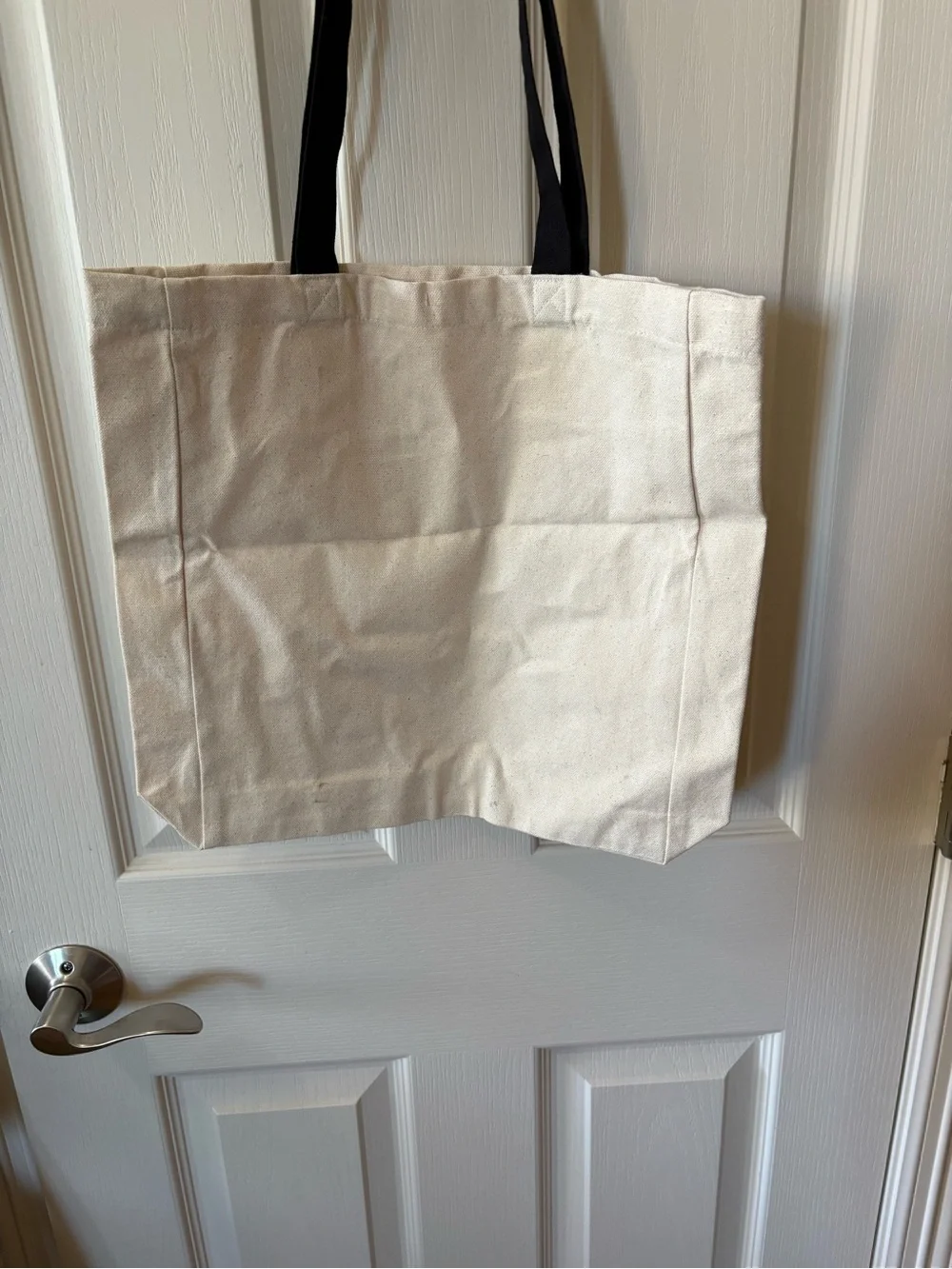 Pet Lover Cream Tote Bag with Black Handles